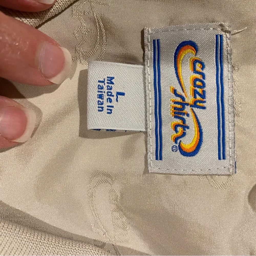 Pebble Beach Vest Men’s Large Tan Lined Golf Embroidered